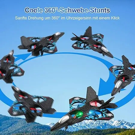 Remote Controlled Aeroplane L0712 Drone with LED Lights, 3D Stunt & Hovering