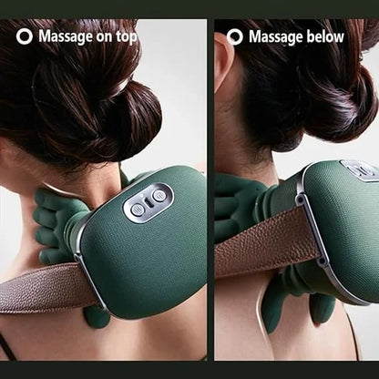 Portable Bionic Heated Neck & Back Massager   Pain Relief in 10 Minutes | UAE COD Available