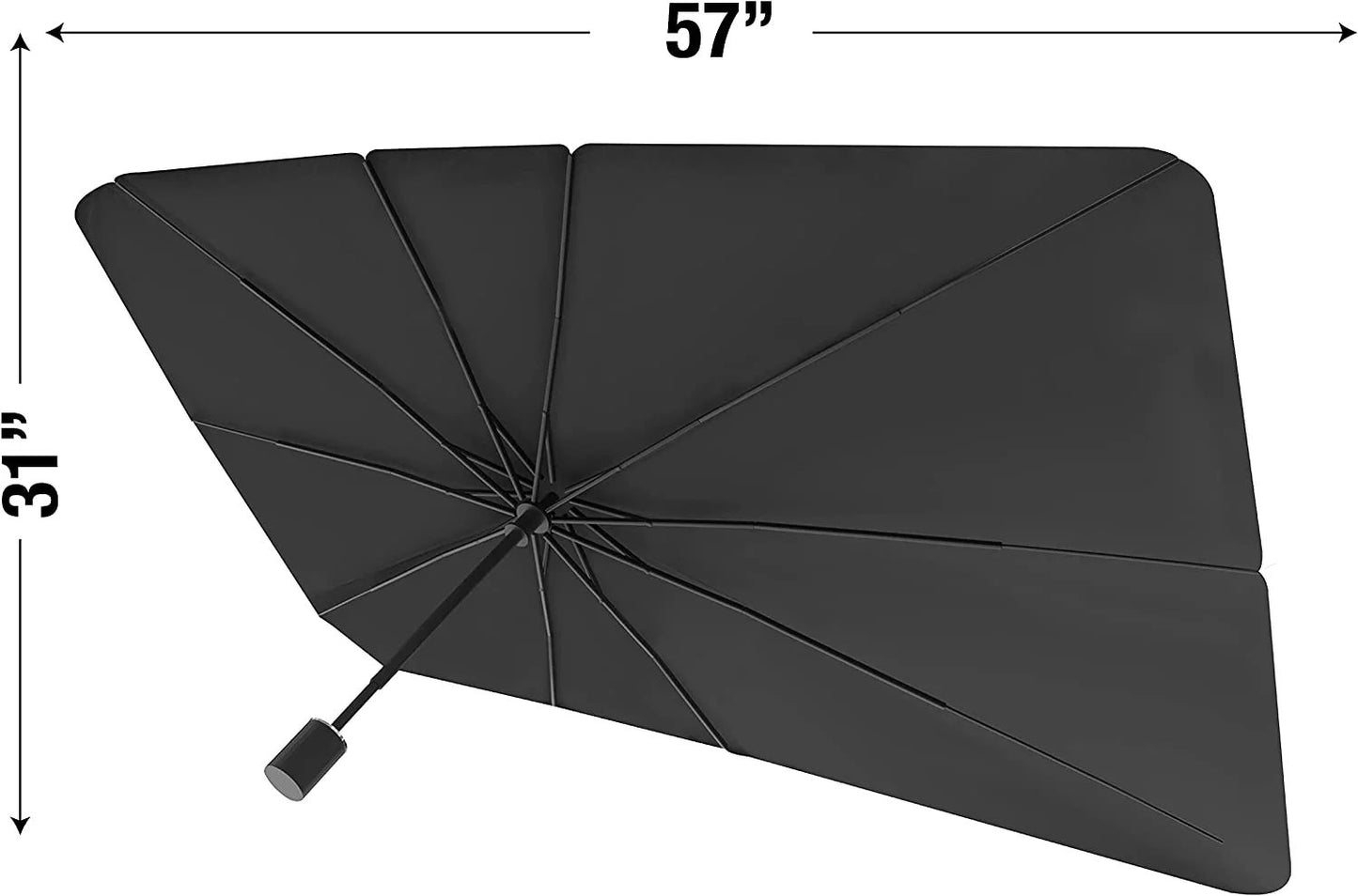 BrellaShield Car Windshield Sun Shade — Instant UV Protection