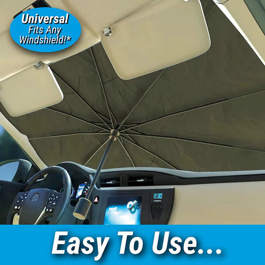 BrellaShield Car Windshield Sun Shade — Instant UV Protection